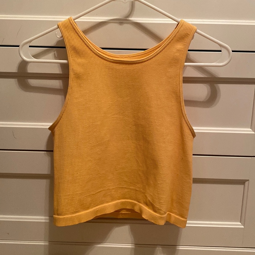 Orange crop top